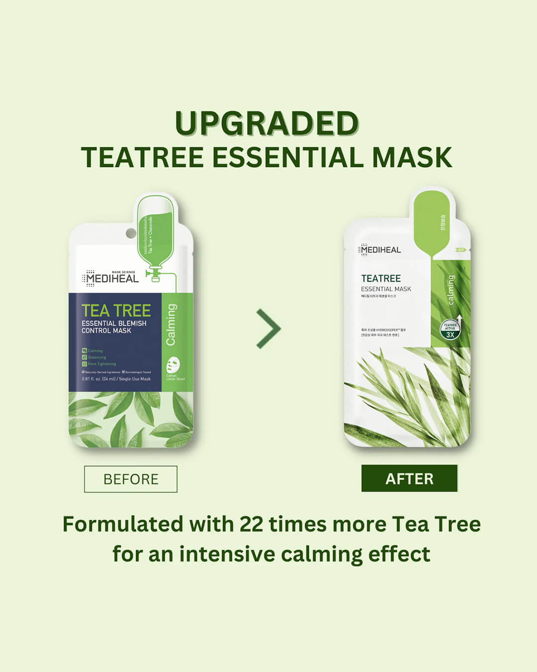 Ohlolly Korean Skincare Mediheal TeaTree Essential Mask