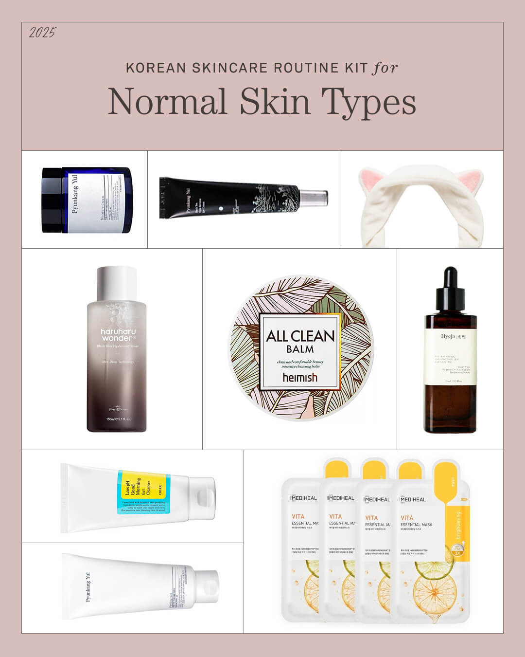 Ohlolly Korean Skincare Routine Kit for Normal Skin Types