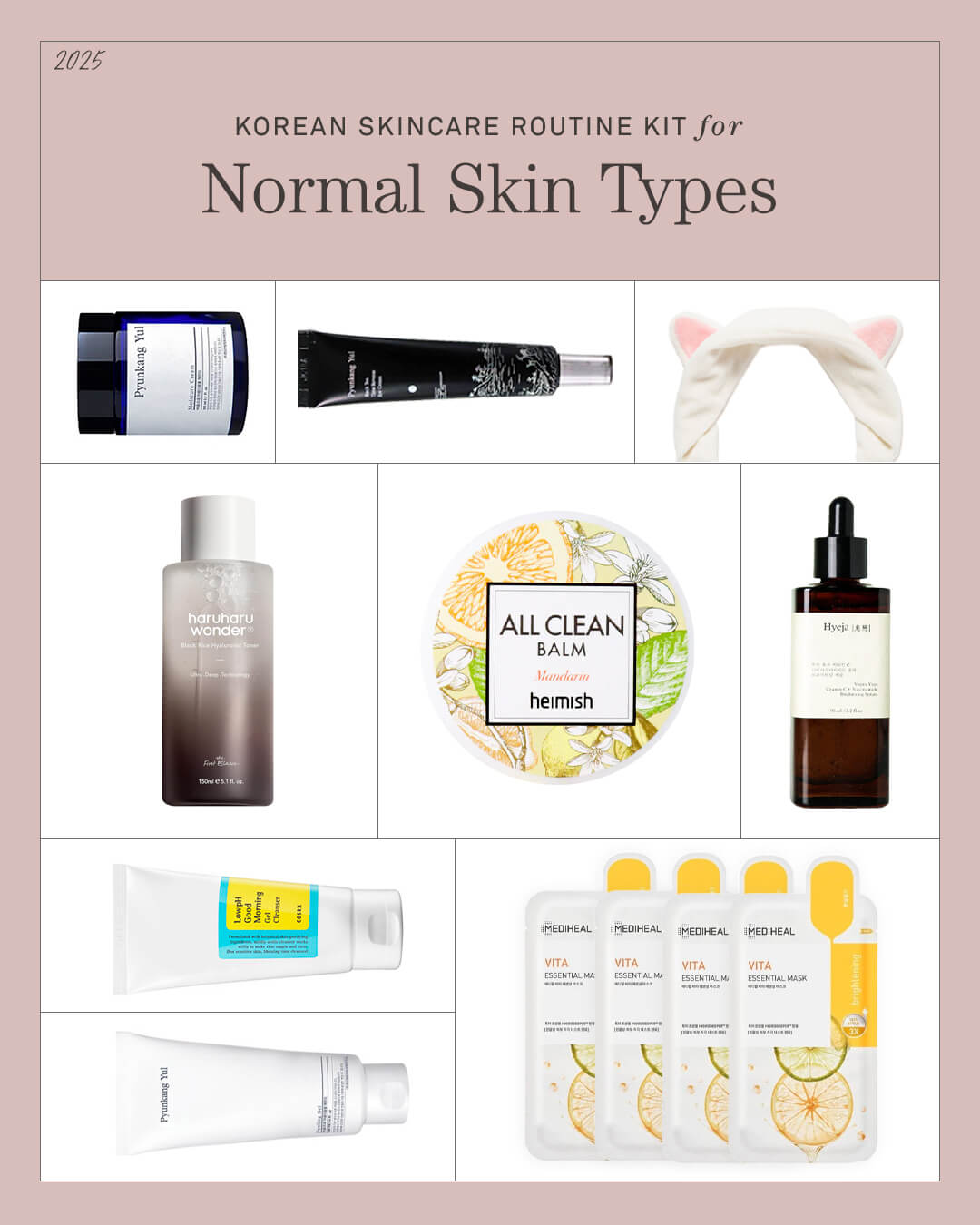 Ohlolly Korean Skincare Routine Kit for Normal Skin Types