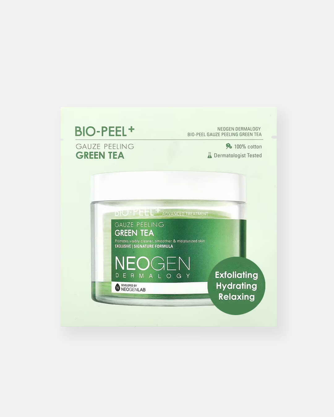 Ohlolly Korean Skincare Neogen Dermalogy Bio-Peel Gauze Peeling Green Tea Pads Single