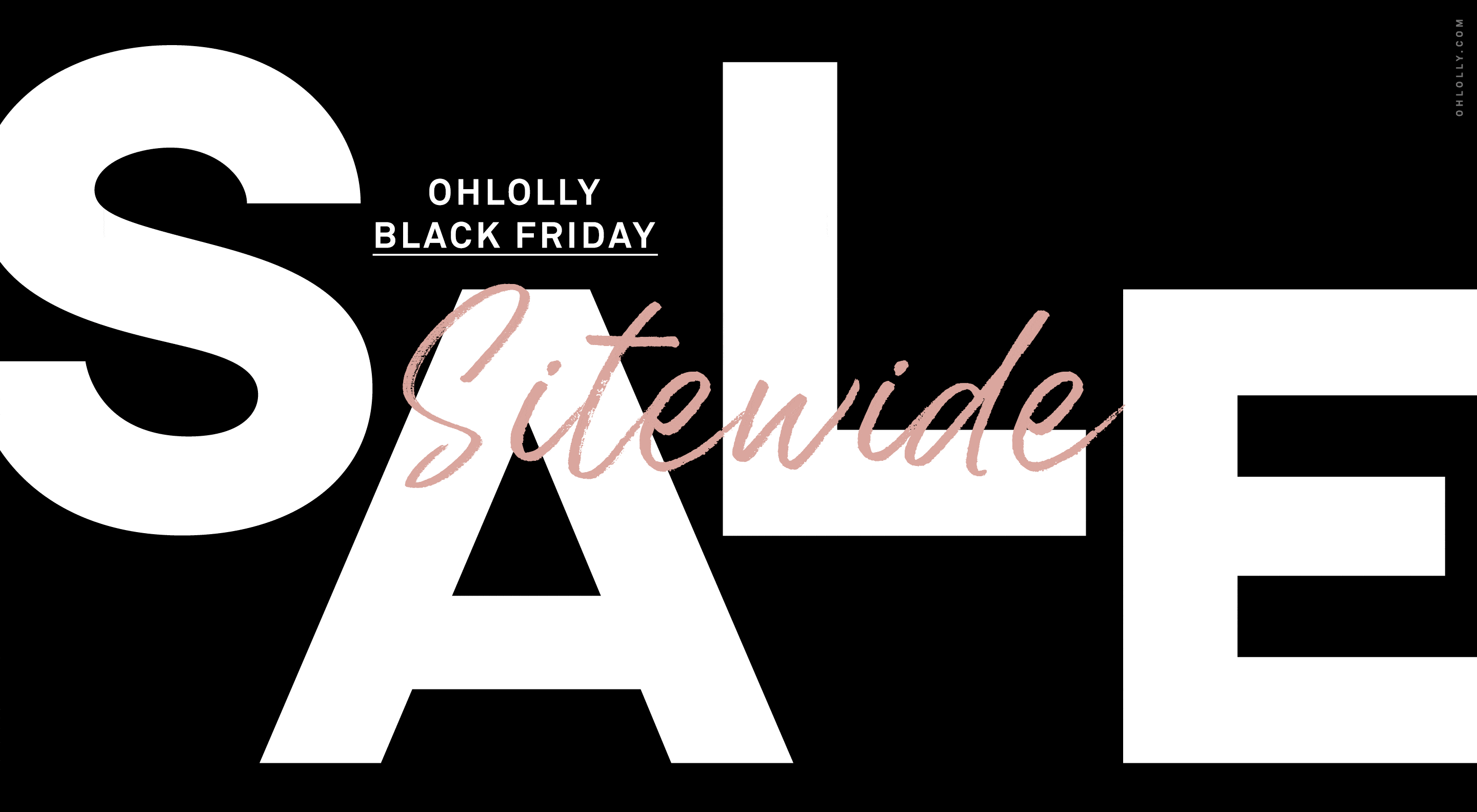 Ohlolly Black Friday 20% Off  Sitewide Sale GIF Graphic