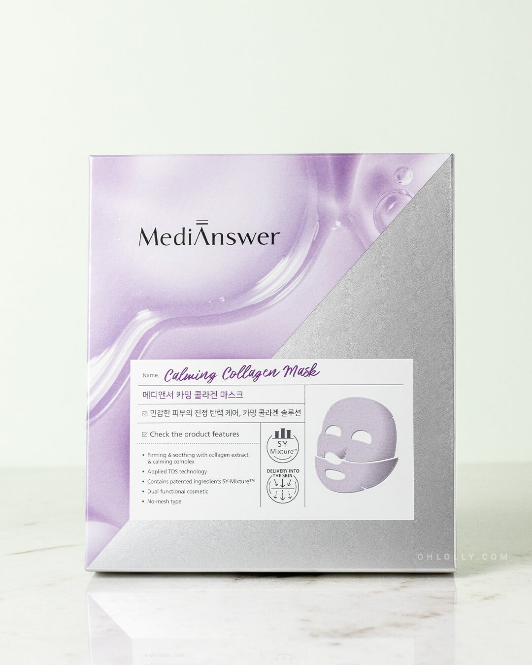 Ohlolly Korean Skincare Online MediAnswer Calming Collagen Mask Overnight Hydrogel Treatment
