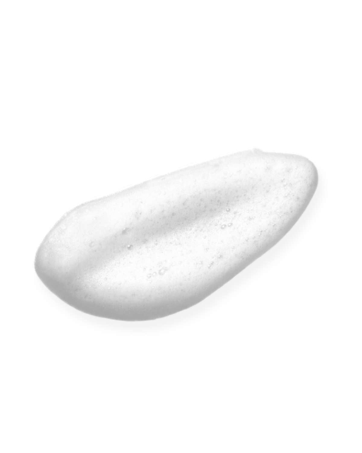 Close-up of a light, airy pink bubble foam swatch of the Teluris Rose Bubble Toner.