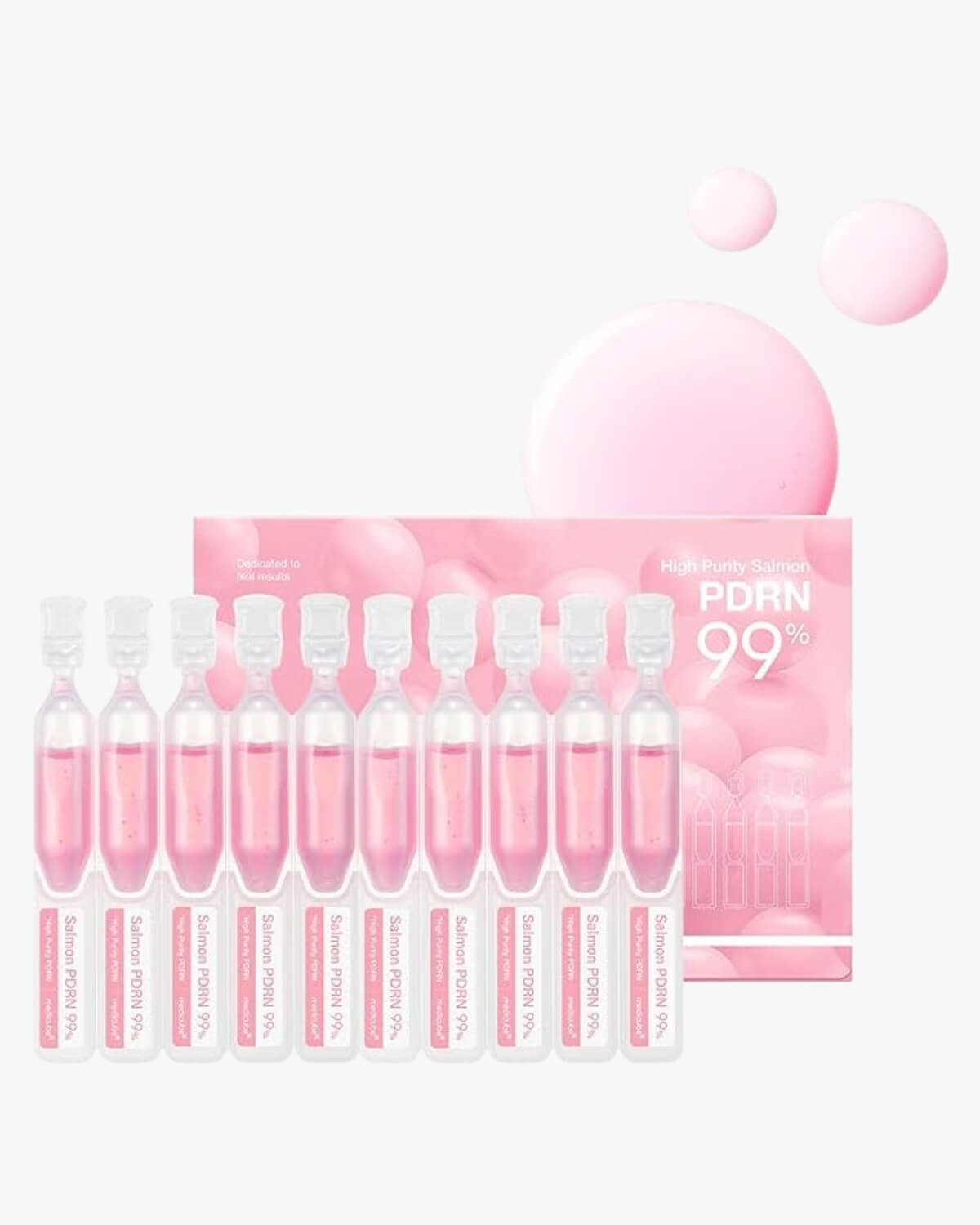 Medicube PDRN Pink One Day Serum, hero image, product on a white background