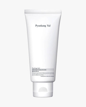 A plain white squeeze tube for facial peeling gel.