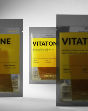 Returnu Vitatone Facial Sheet Mask_Radiance-Boosting Vitamin C Sheet Mask