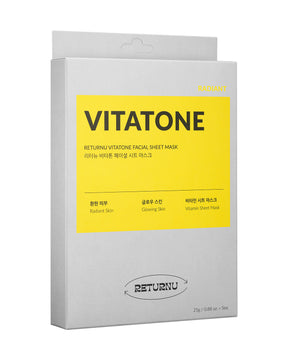 Returnu Vitatone Facial Sheet Mask_Radiance-Boosting Vitamin C Sheet Mask
