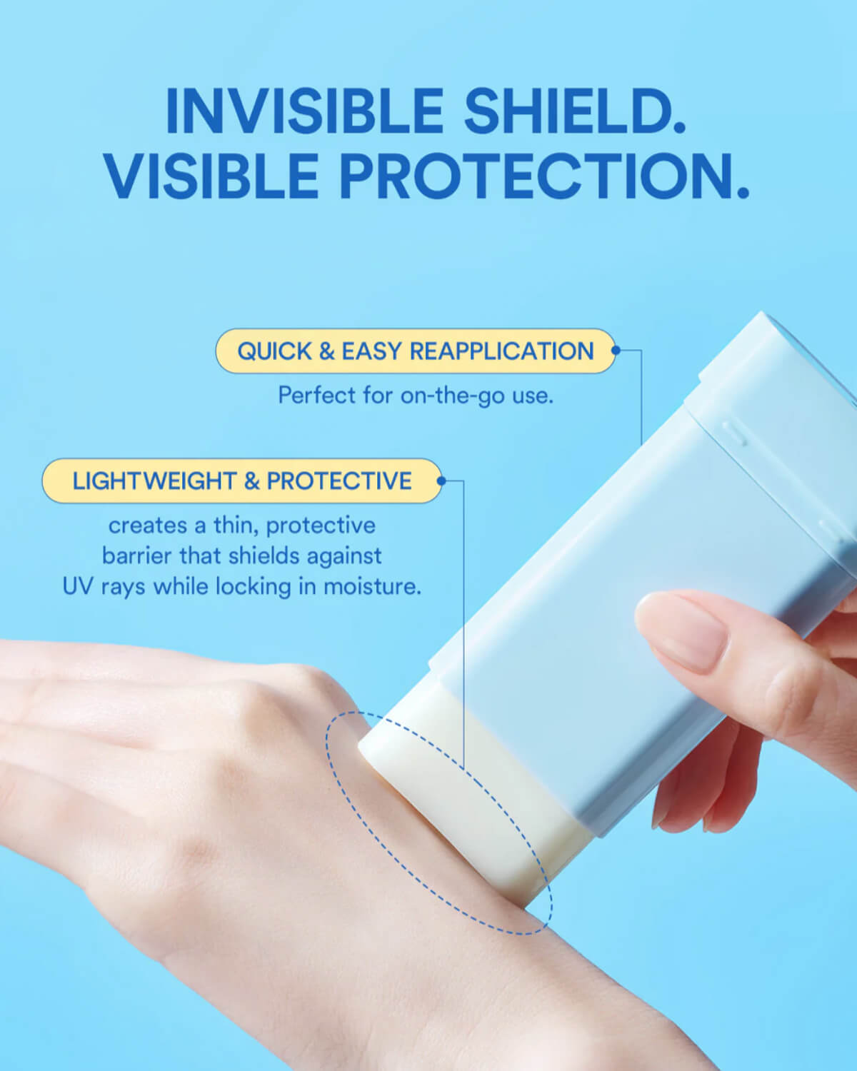 Tocobo Cotton Airy Sun Stick_Weightless Sunscreen Stick for On-the-go Reapplication