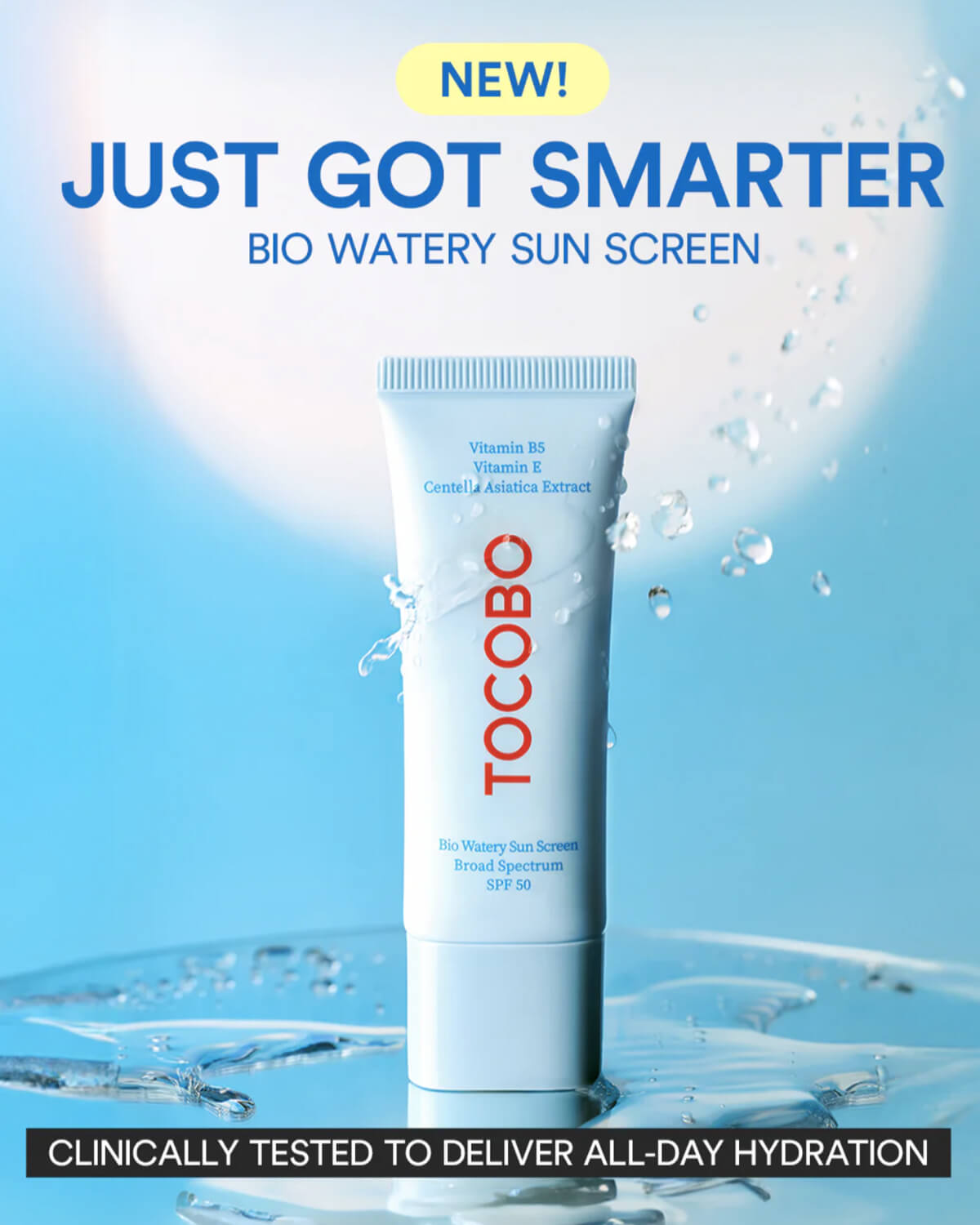 Tocobo Bio Watery Sun Screen_Lightweight Vegan Sunscreen + Moisturizing Hydration