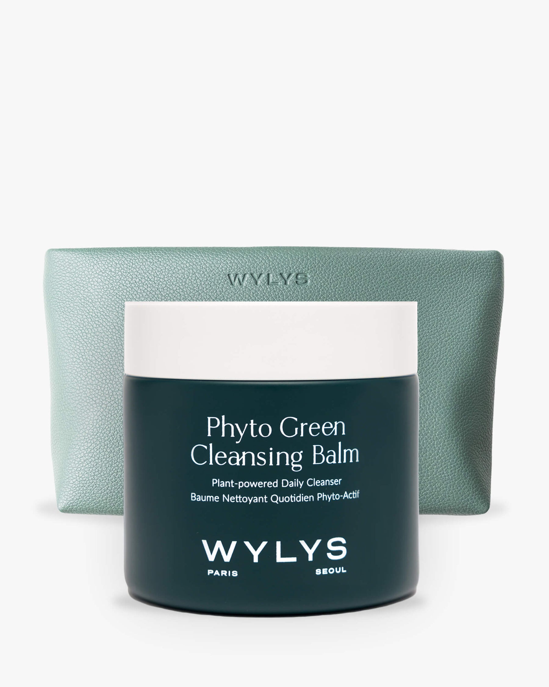 WYLYS Phyto Green Cleansing Balm & Sage Verte Makeup Bag