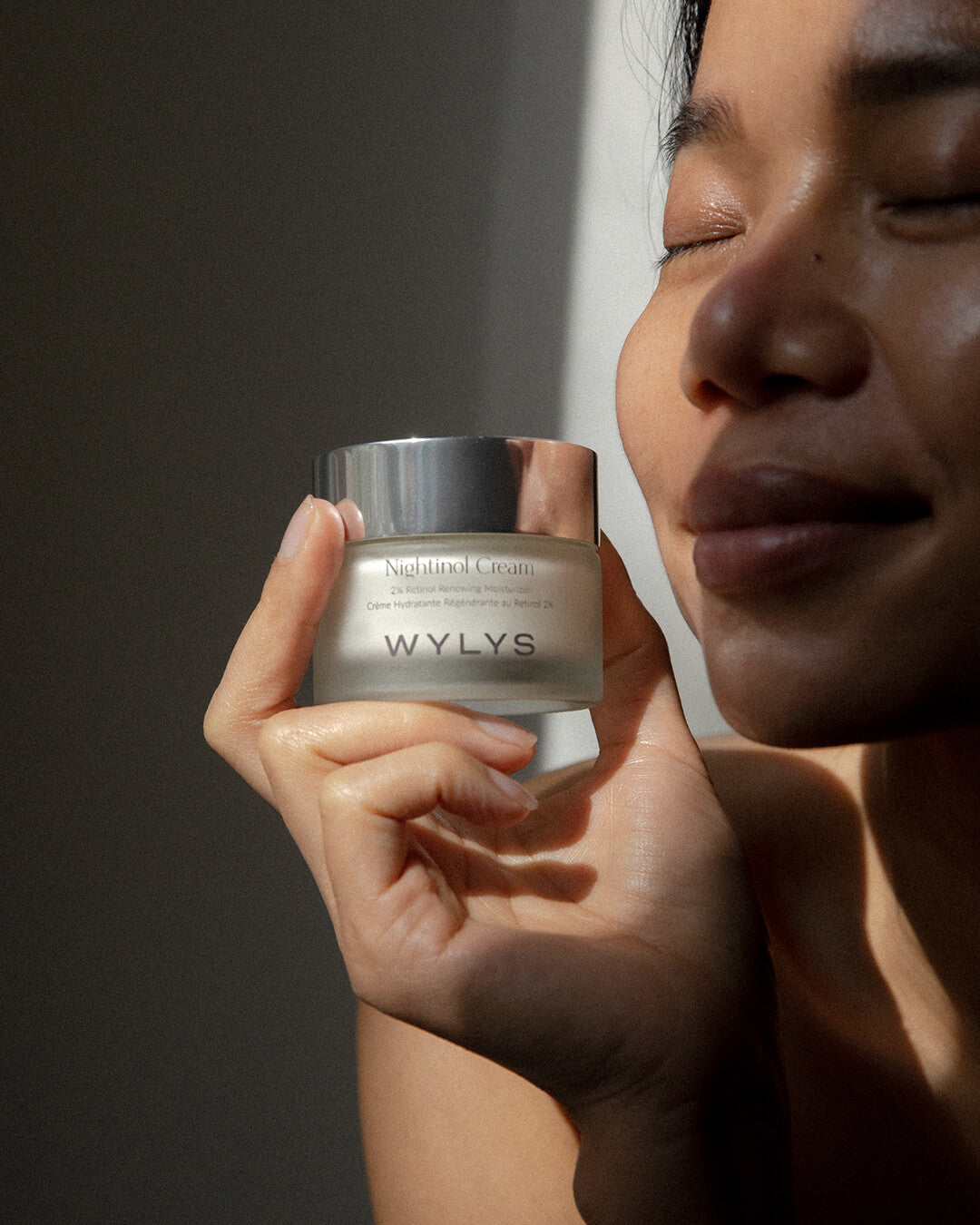 WYLYS Nightinol Cream Model Holding in Hand When You Love Your Skin