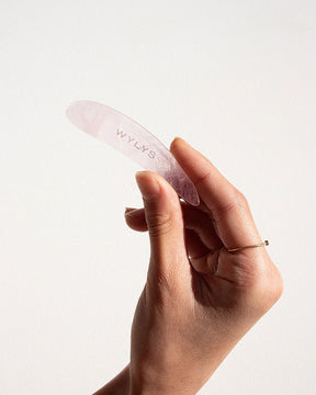 Wylys Rose Quartz Spatula in Hand When You Love Your Skin