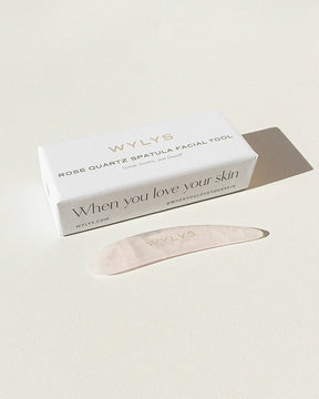 WYLYS Rose Quartz Spatula Facial Tool Facial Tool to Scoop, Soothe, and Depuff 100% Natural Stone