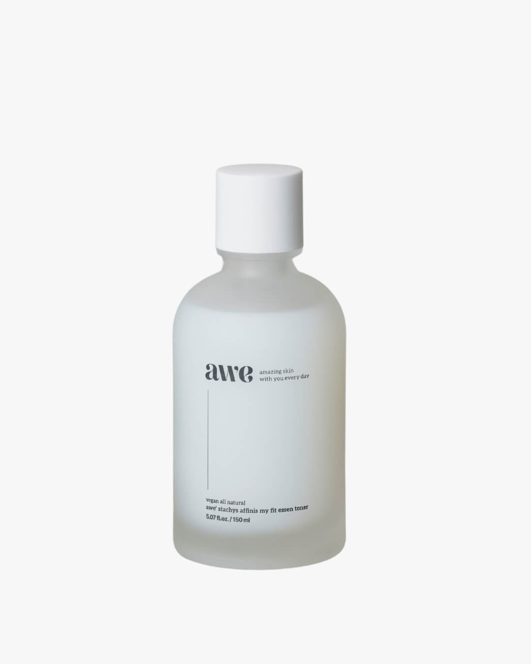 Awe vegan hydrating essence toner bottle against a clean white background.