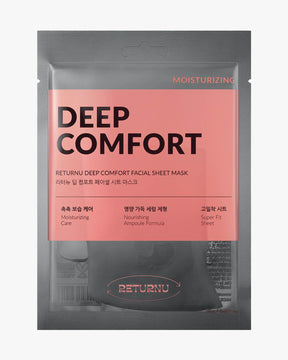 Returnu Deep Comfort Facial Sheet Mask_Deeply Hydrating & Nourishing Sheet Mask