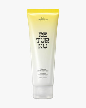 Returnu Vitatone Foam Cleanser_Hypoallergenic, Brightening, Low pH Daily Cleanser