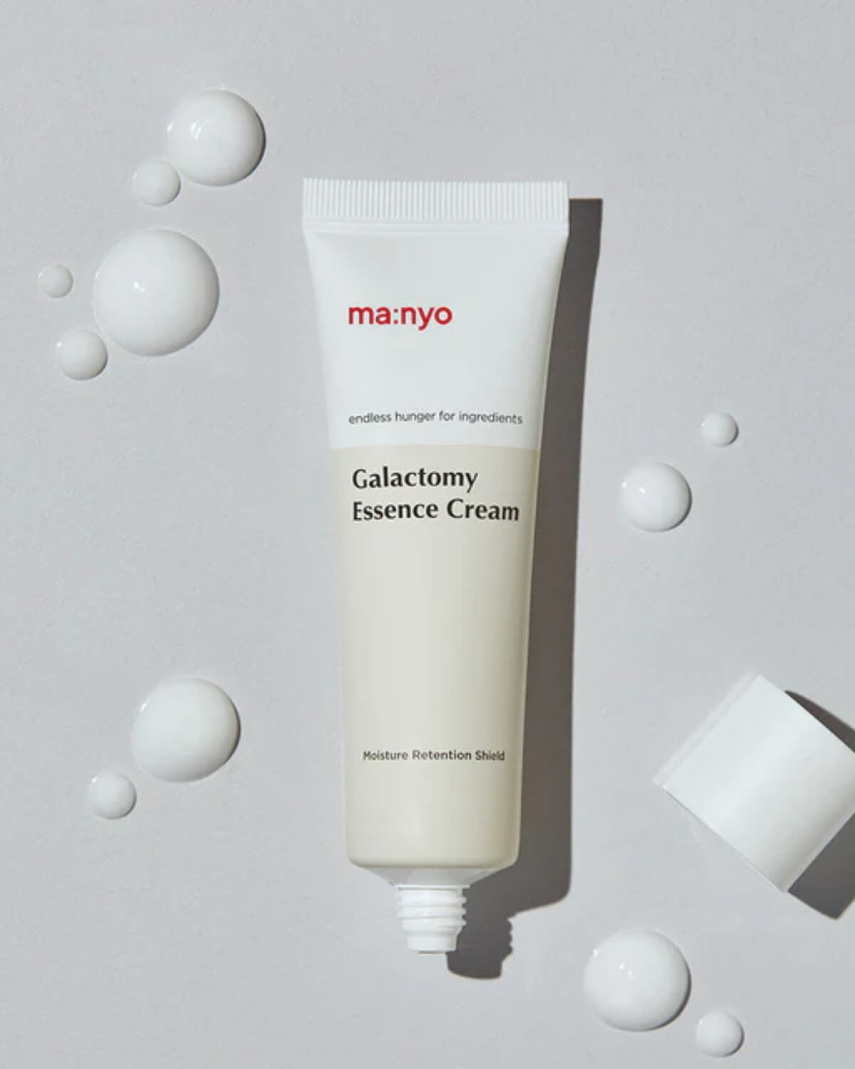 ma:nyo Galactomy Essence Cream_Balancing Hydration Cream, texture of product, product texture, front 