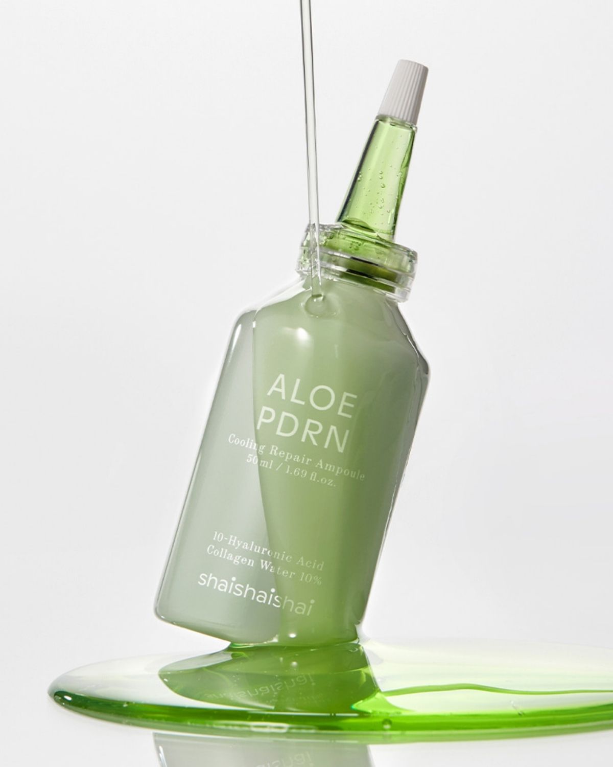 shaishaishai Aloe PDRN Cooling Repair Ampoule_Instant Cooling Ice-Glow Skin Treatment with Vegan Collagen & PDRN