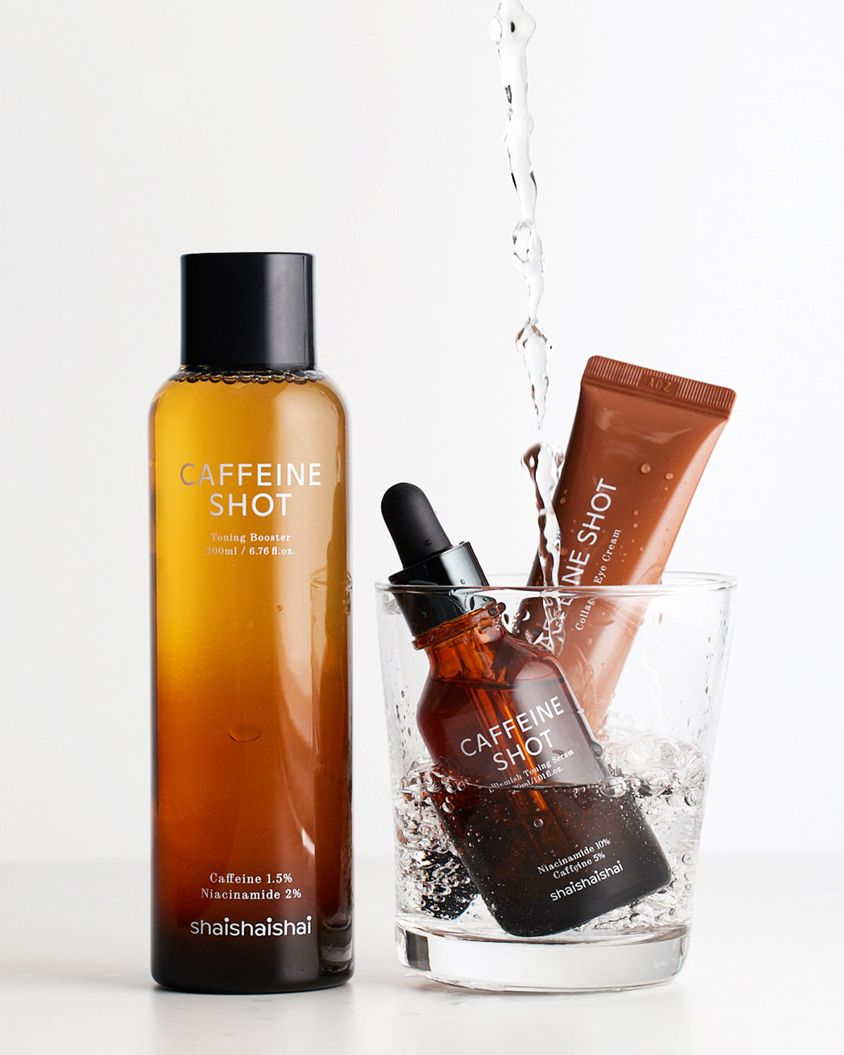 shaishaishai Caffeine Shot Toning Booster_Brightening & Hydrating Toner with Gentle Exfoliation
