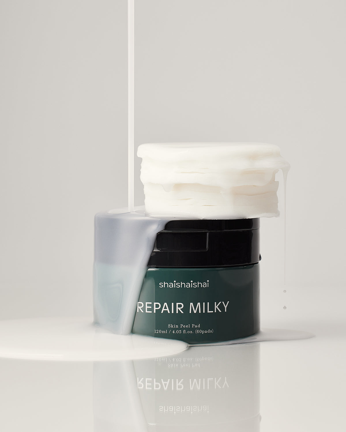 shaishaishai Repair Milky Skin Peel Pad_Gentle Exfoliation & Hydration with Vegan Milk Essence