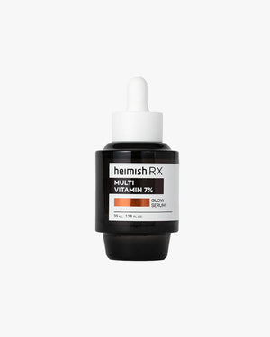 Heimish RX Multi Vitamin 7% Glow Serum. Brightening serum in a small dropper bottle for radiant skin.