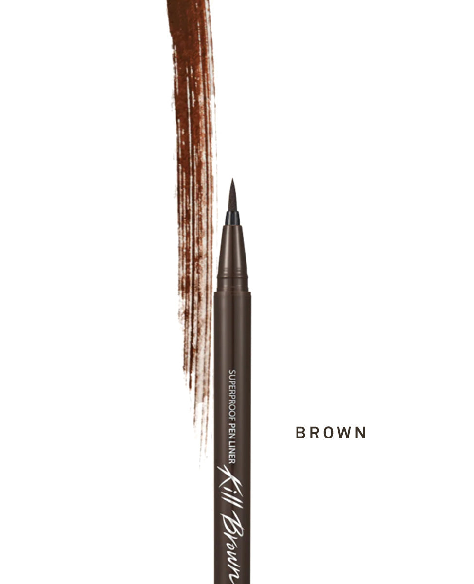 Ohlolly Korean Skincare Clio Superproof Pen Liner Brown