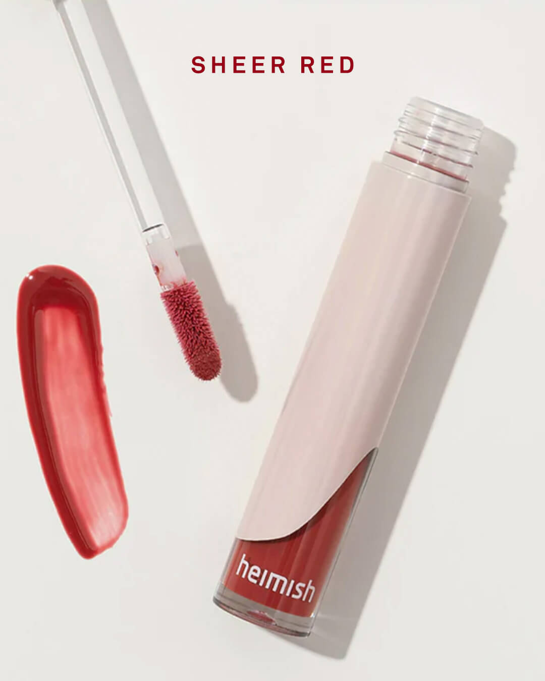 Ohlolly Korean Skincare Heimish Lipgloss Sheer Red