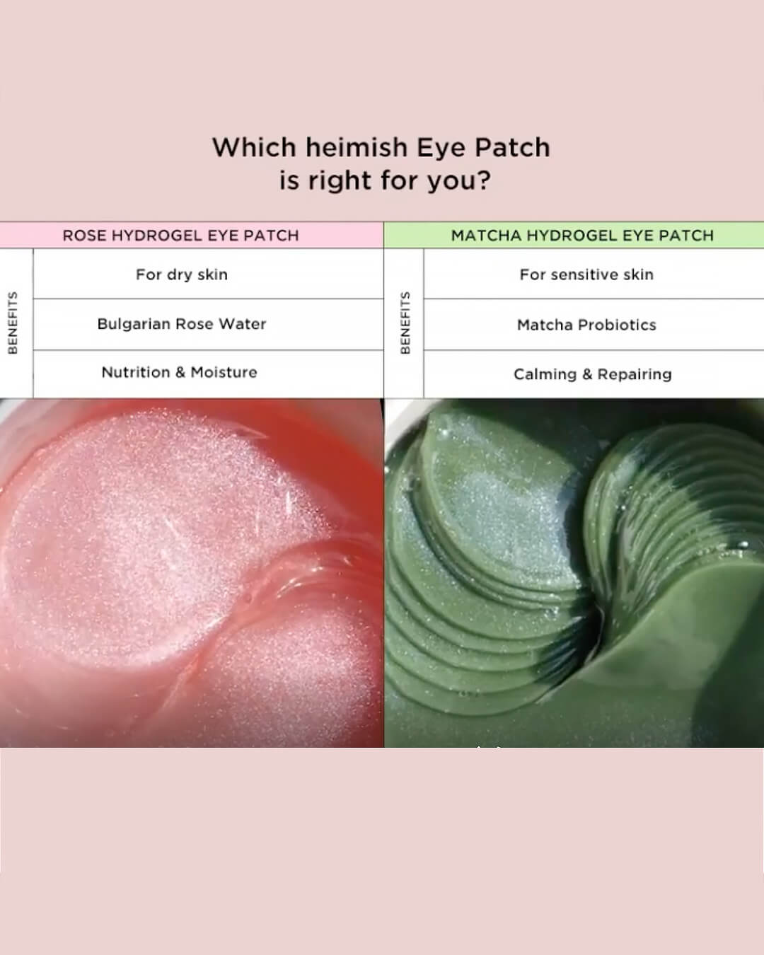 Heimish Matcha Biome Hydrogel Eye Patch Ohlolly Korean Skincare
