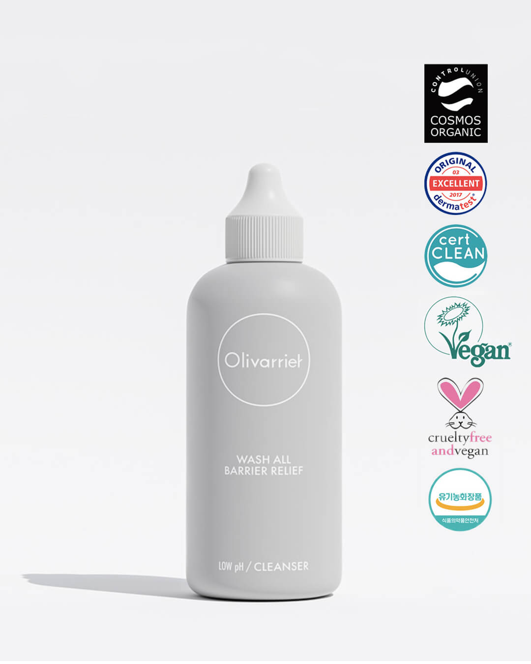 Olivarrier Wash All Barrier Relief Cleanser Ohlolly Korean Skincare Oil to Foam Low pH Organic