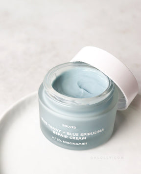 Solved Skincare Blue Tansy + Blue Spirulina w/ 5% Niacinamide Repair Cream