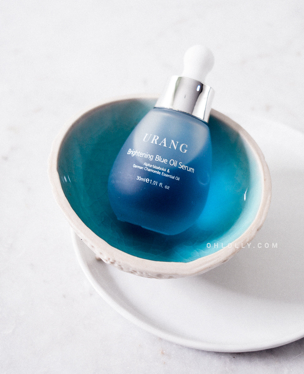 Ohlolly Korean Skincare Organic Urang Brightening Blue Oil Serum 