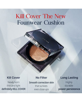Ohlolly Korean Makeup Foundation Clio Kill Cover The New Founwear Cushion Set (+Refill)
