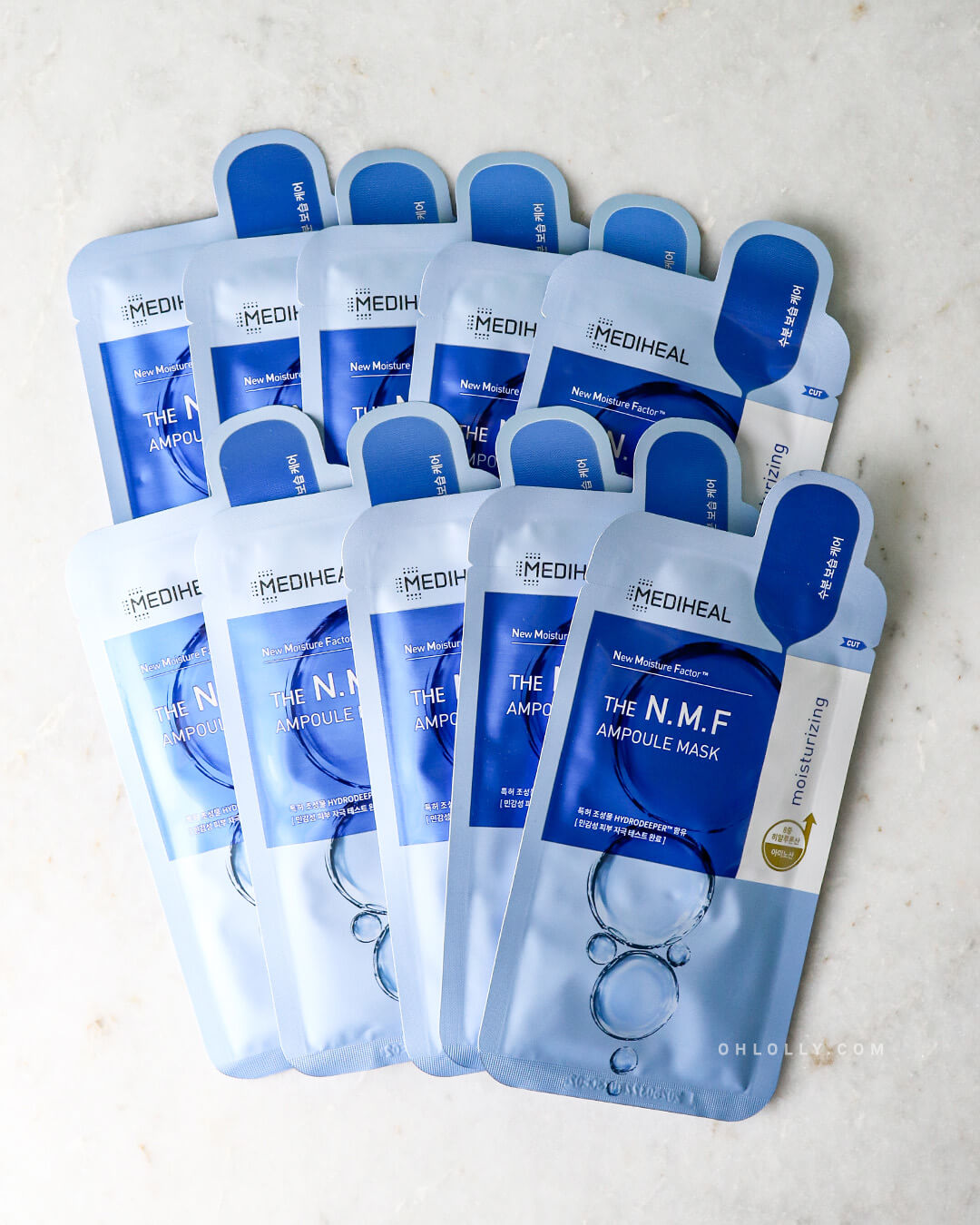 Ohlolly Korean Skincare Mediheal the N.M.F. Ampoule Mask