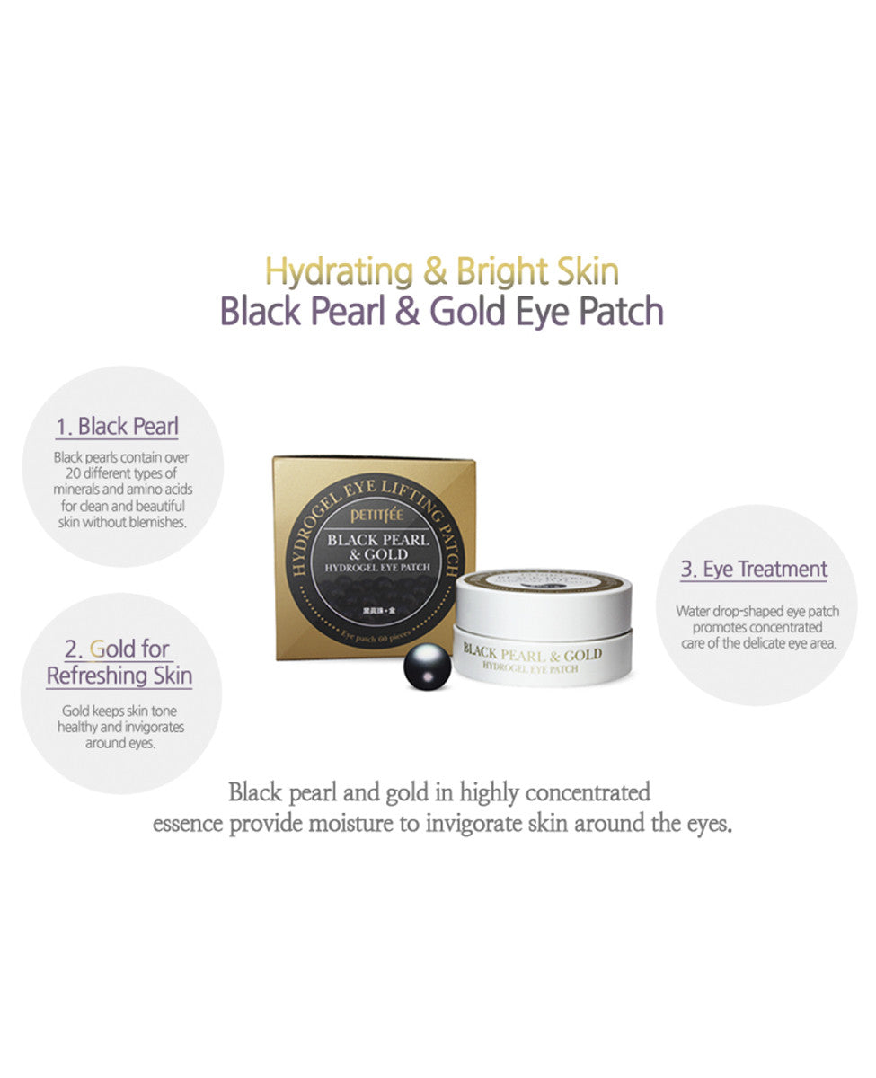 Petitfee Black Pearl & Gold Hydrogel Eye Patch